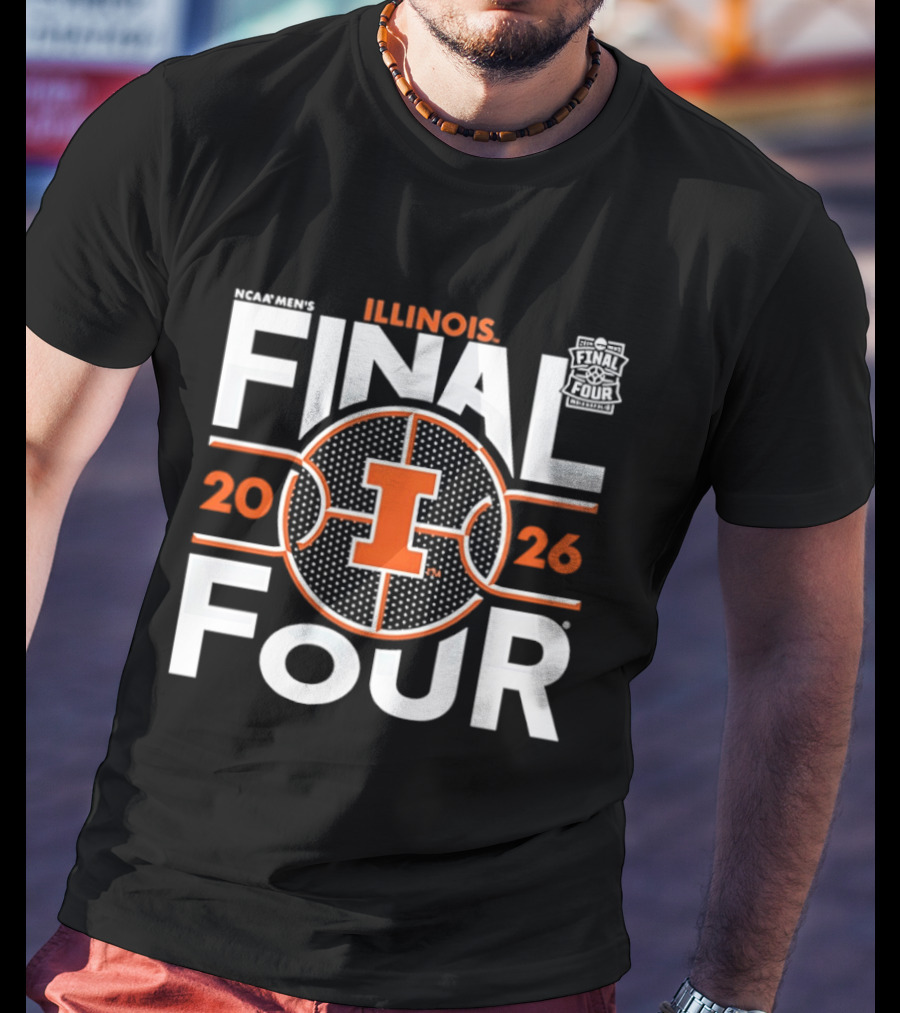 Illinois Fighting Illini NCAA Basketball 2026 Final Four Championship T-Shirt
