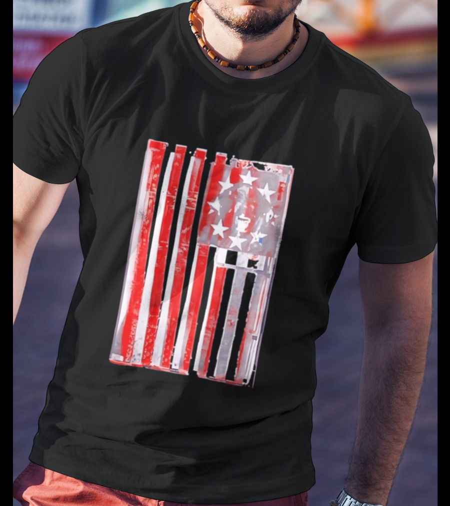 Rottweiler American Flag Independence Dog Lovers Patriotic USA T-Shirt