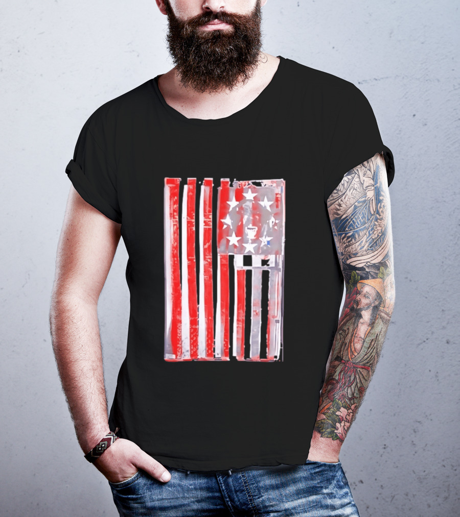 Rottweiler American Flag Independence Dog Lovers Patriotic USA T-Shirt