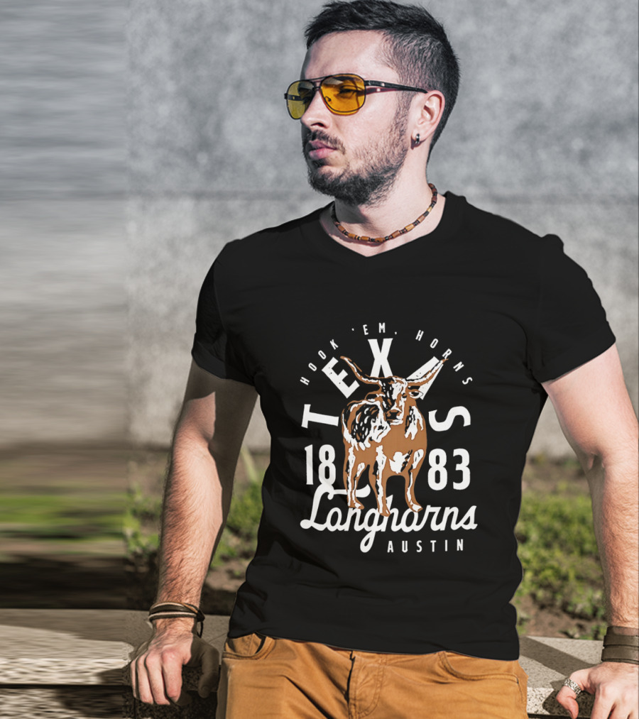 Texas Longhorns 1883 Hook 'Em Horns Longhorns Austin T-Shirt