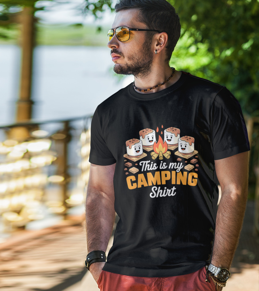 This Is My Camping Campfire Marshmallows T-Shirt