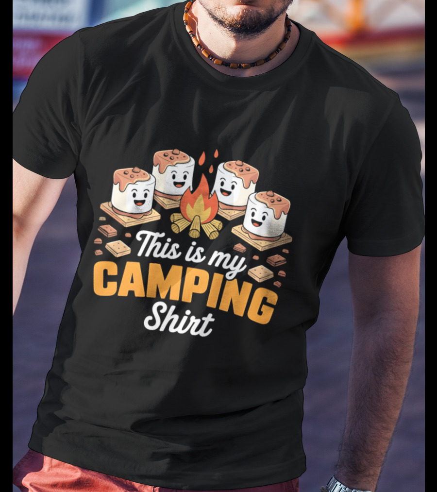 This Is My Camping Campfire Marshmallows T-Shirt