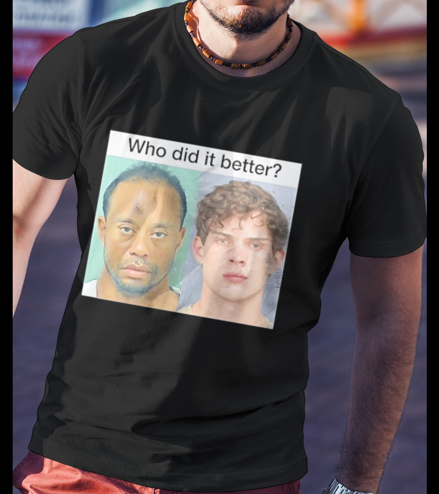 Who Did It Better Tiger Woods Shot Comparison T-Shirt