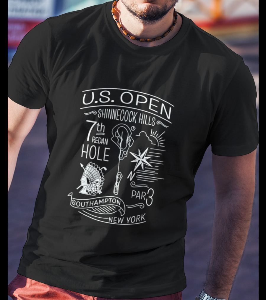 U.S. Open Shinnecock Hills 7th Redan Hole Par 3 Southampton New York T-Shirt