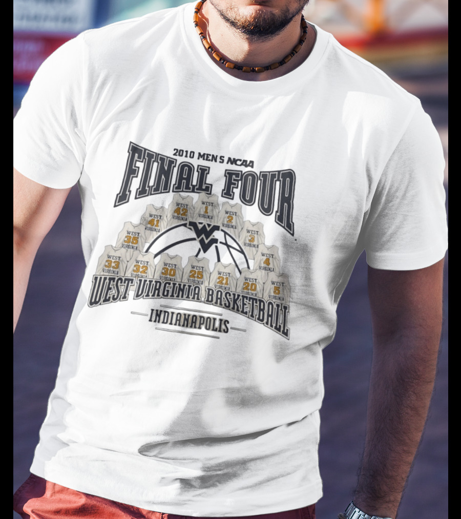 2010 NCAA Final Four West Virginia Basketball Team Indianapolis T-Shirt