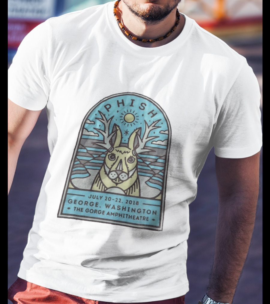 PHISH George Washington The Gorge Amphitheatre July 20 22 2018 Concert Event T-Shirt
