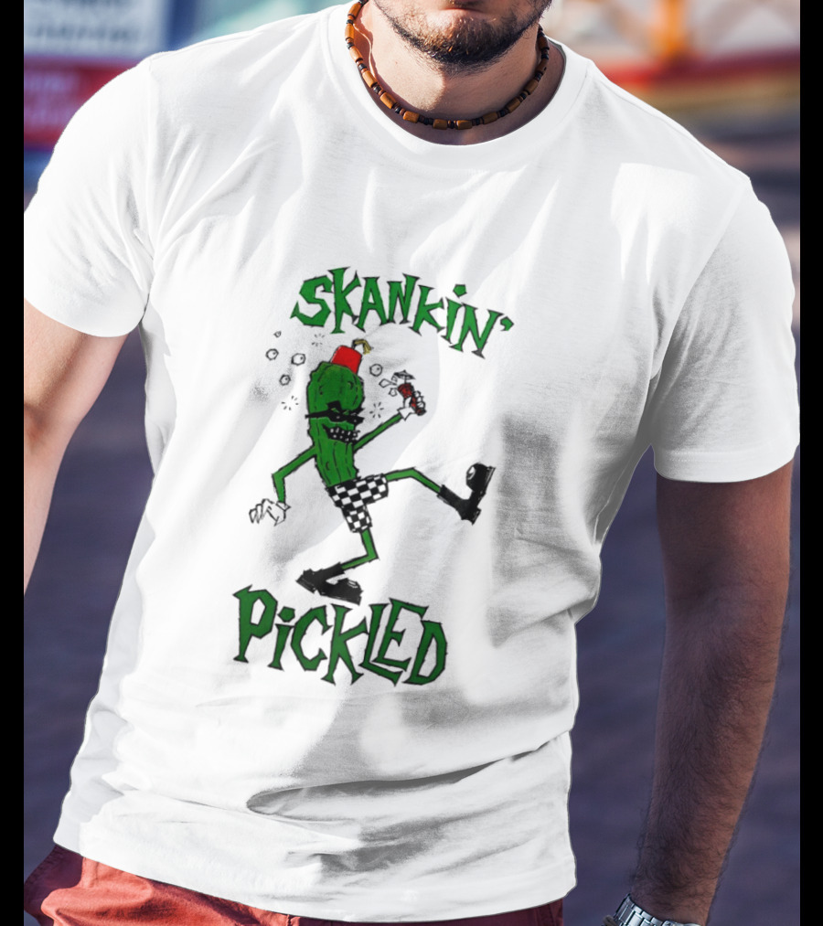 Skankin' Pickle Dancing Cartoon Character Fun Novelty T-Shirt