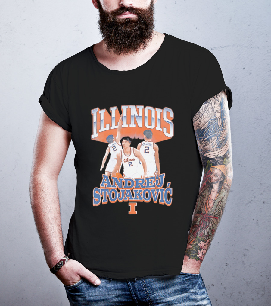 Illinois Basketball Andrej Stojakovic T-Shirt