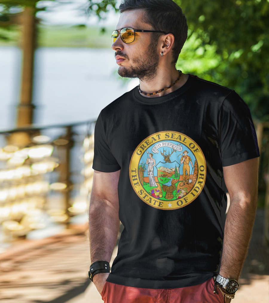 Great Seal Of The State Of Idaho Esto Perpetua T-Shirt
