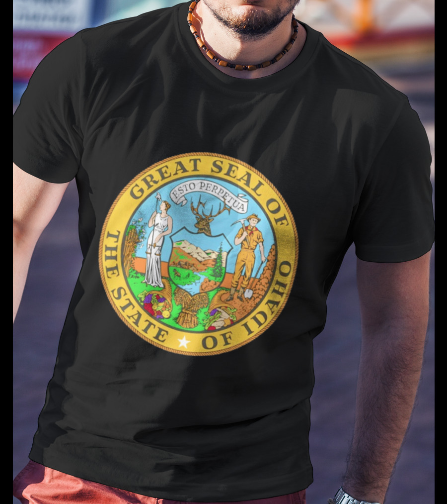 Great Seal Of The State Of Idaho Esto Perpetua T-Shirt