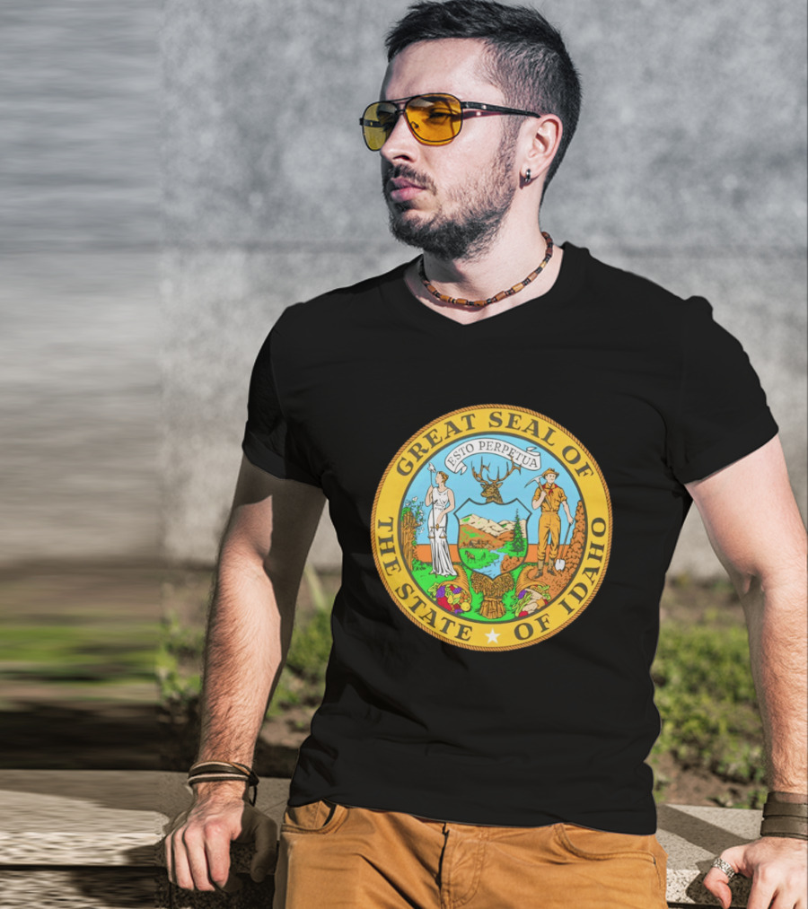 Great Seal Of The State Of Idaho Esto Perpetua T-Shirt