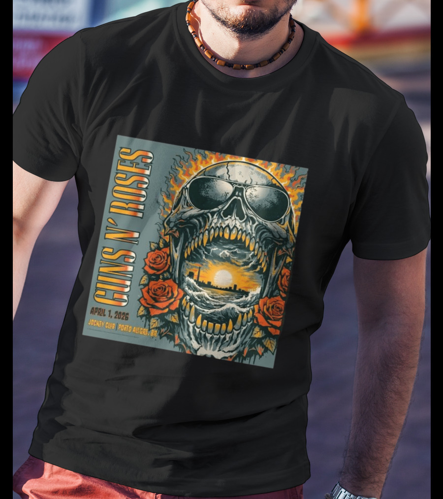 Guns N' Roses April 1 2026 Jockey Club Porto Alegre Brazil T-Shirt
