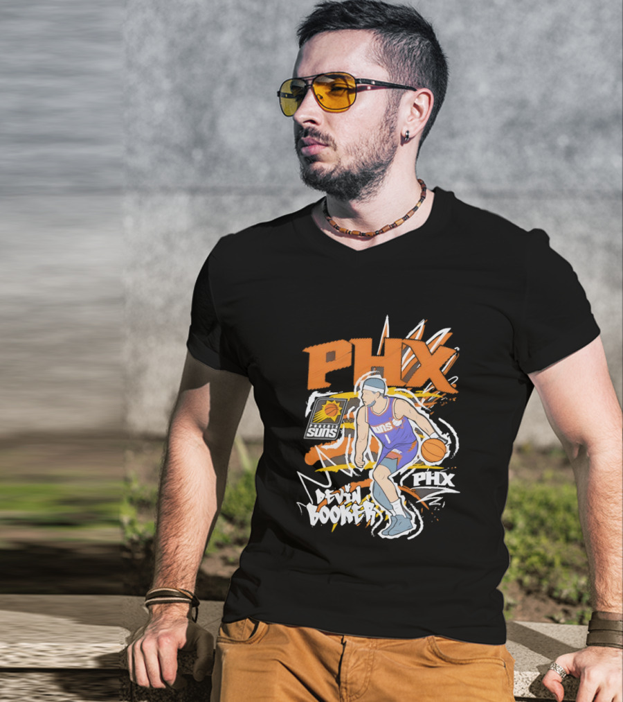 Phoenix Suns Devin Booker PHX Basketball Player T-Shirt