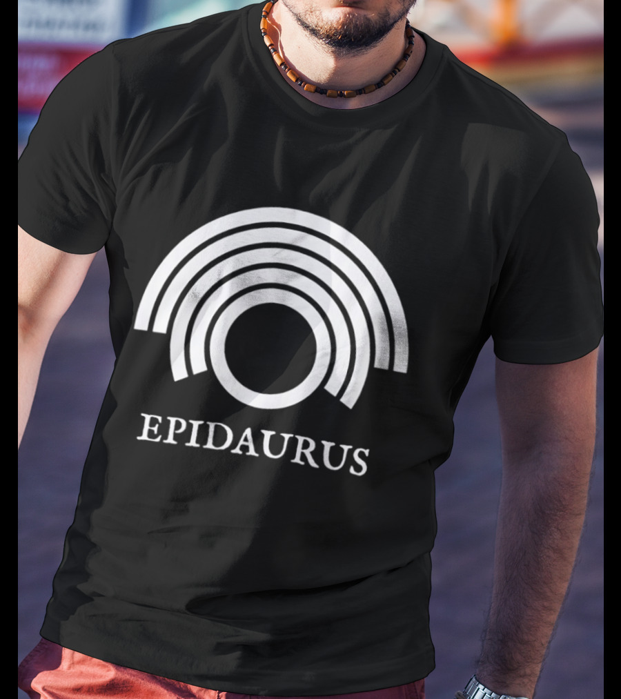 Epidaurus Ancient Greek Theatre Symbol Arches Heritage T-Shirt