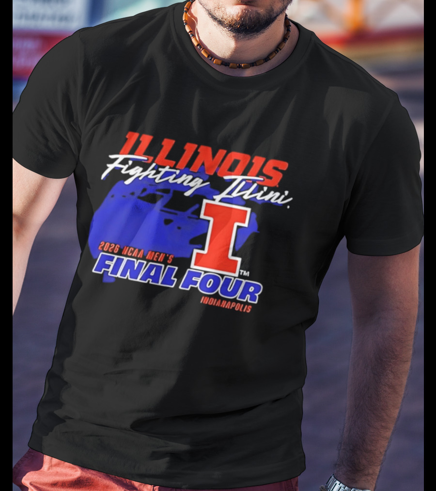 Illinois Fighting Illini 2026 NCAA Men's Final Four Indianapolis T-Shirt