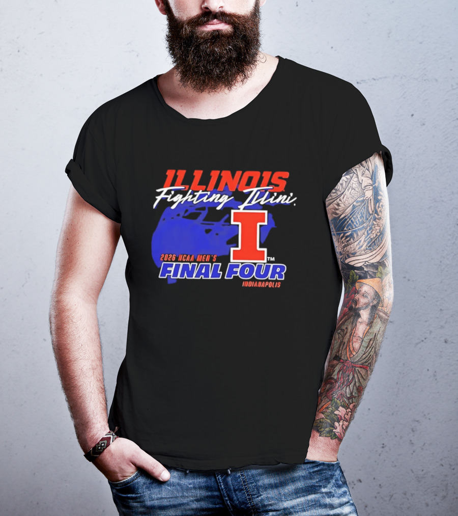 Illinois Fighting Illini 2026 NCAA Men's Final Four Indianapolis T-Shirt