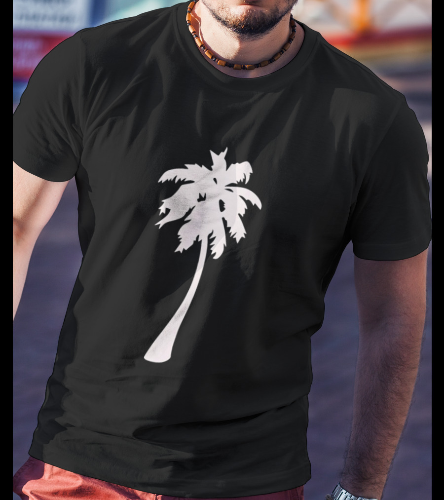 Palm Tree Tropical Sunset Summer Vibes T-Shirt