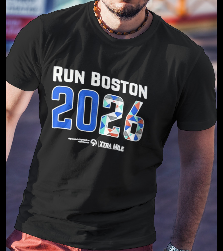 Run Boston 2026 Special Olympics Massachusetts Xtra Mile T-Shirt