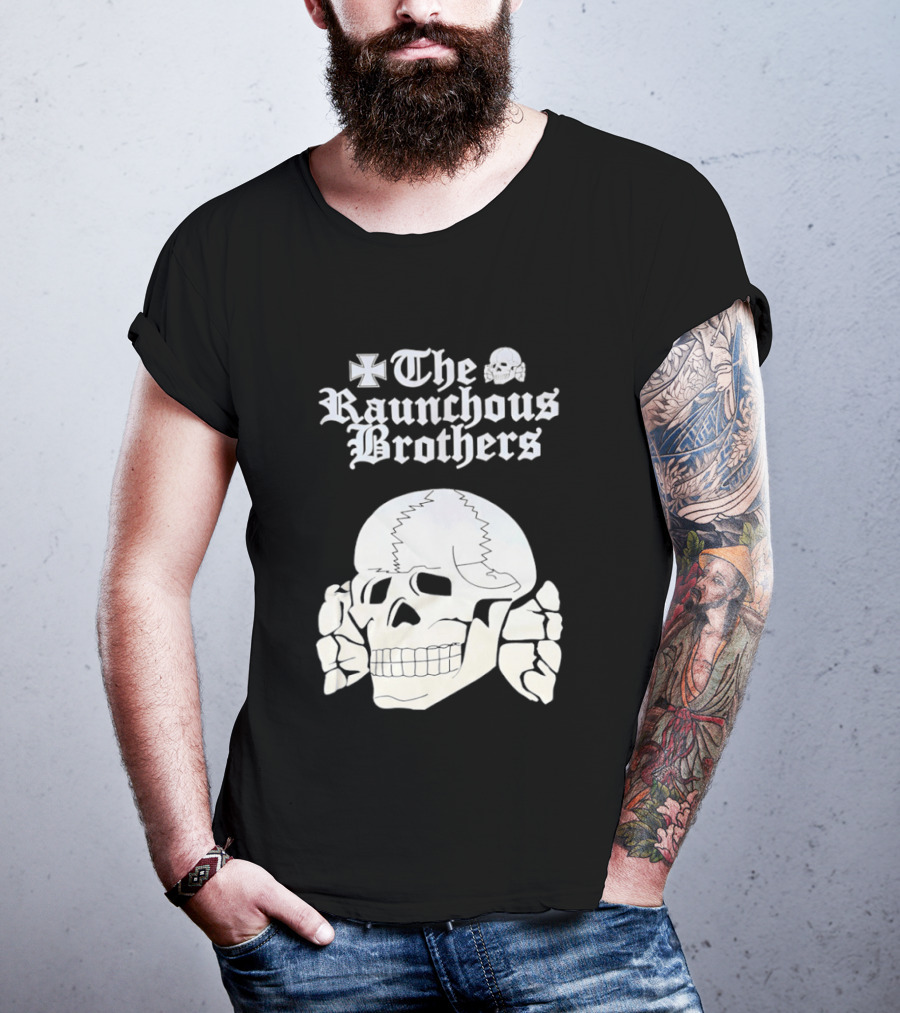 Skull The Raunchous Brothers Vintage Gothic T-Shirt