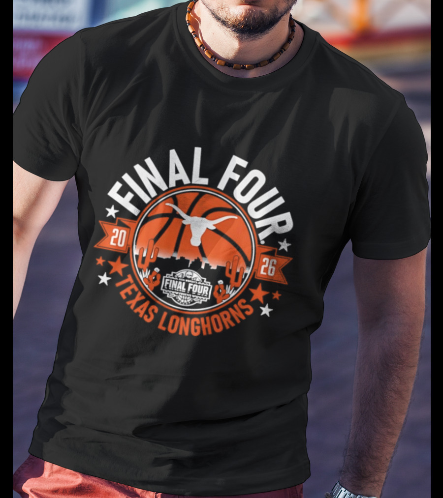 Texas Longhorns 2026 Final Four Basketball T-Shirt