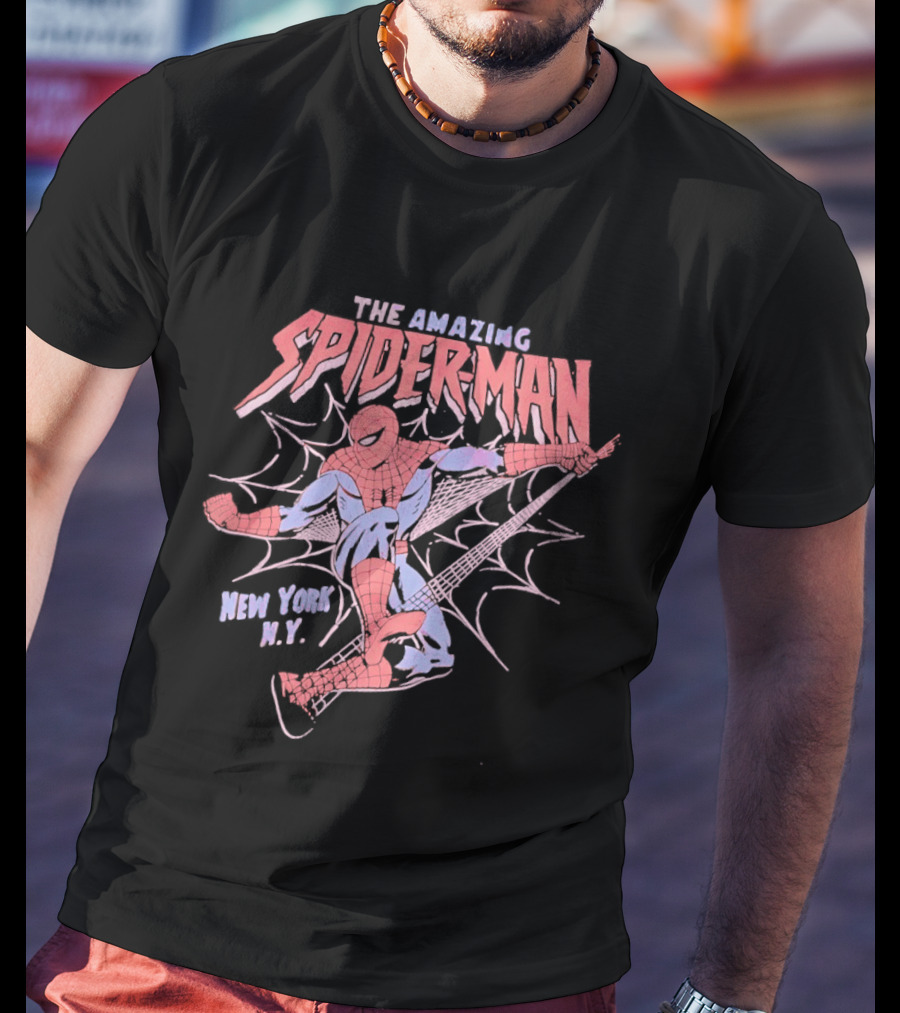 The Amazing Spider Man Classic New York City Marvel Comics Hero T-Shirt