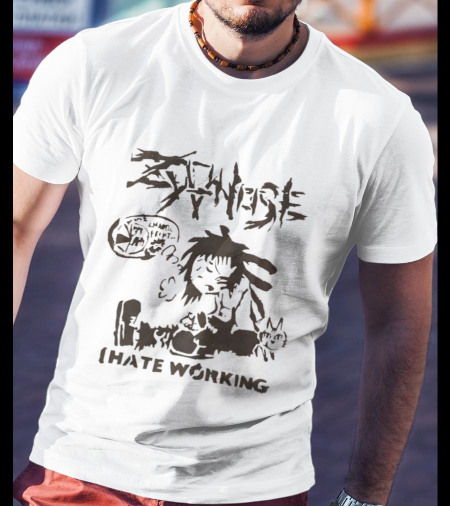 Zekanysee Cat I Hate Working T-Shirt
