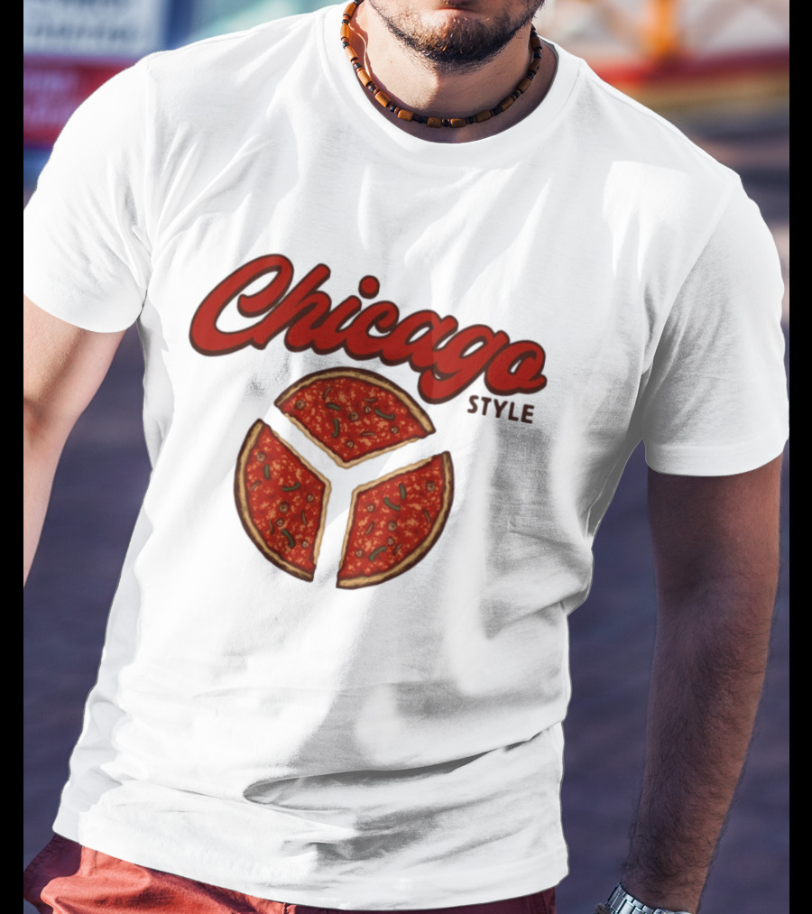 Chicago Style Deep Dish Pizza Slices T-Shirt
