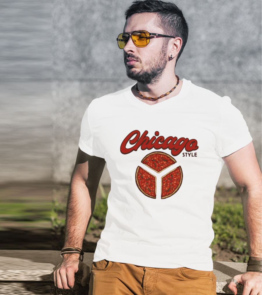 Chicago Style Deep Dish Pizza Slices T-Shirt