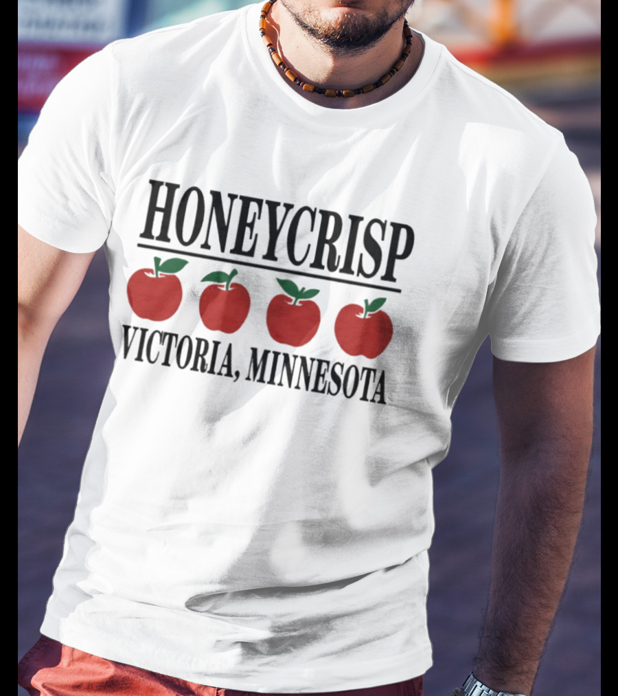 Honeycrisp Apple Four Red Icons Victoria Minnesota T-Shirt