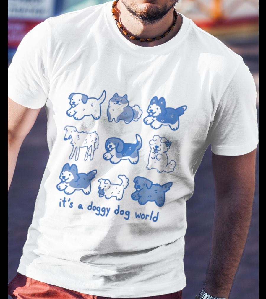 It's A Doggy Dog World Puppy T-Shirt