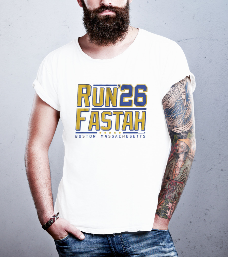 Run Fastah 26 Boston Massachusetts T-Shirt
