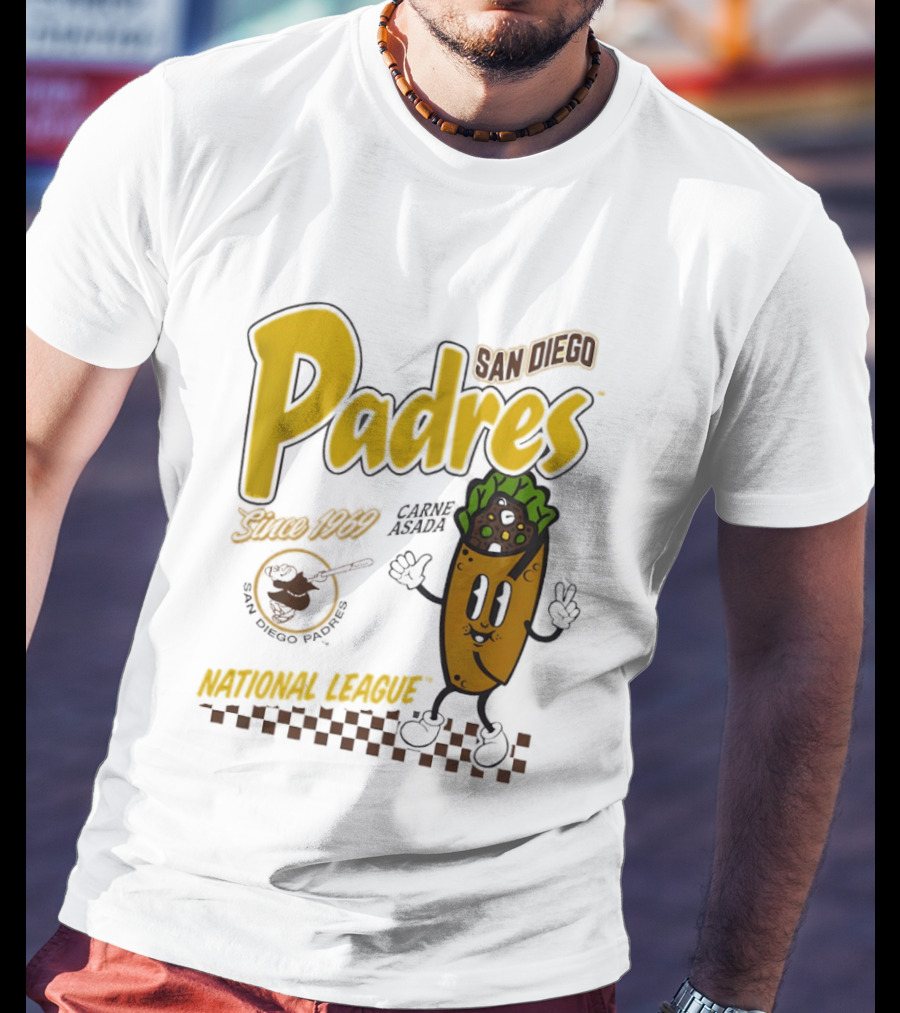 San Diego Padres Carne Asada National League Since 1969 Retro Baseball T-Shirt