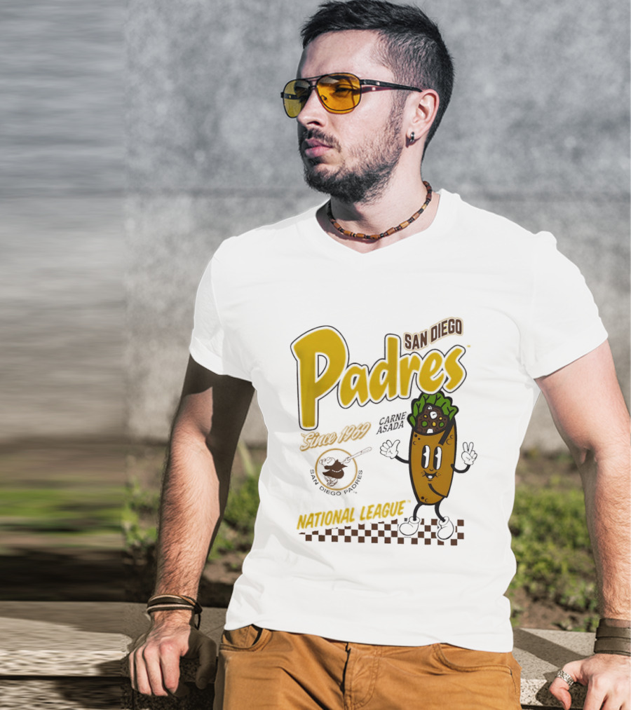 San Diego Padres Carne Asada National League Since 1969 Retro Baseball T-Shirt