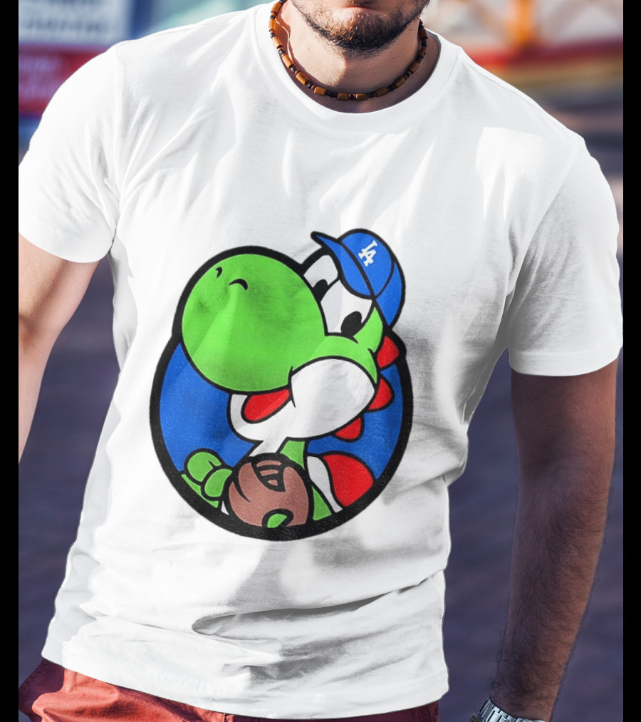 Super Mario Yoshi Los Angeles Dodgers Baseball MLB 2026 T-Shirt