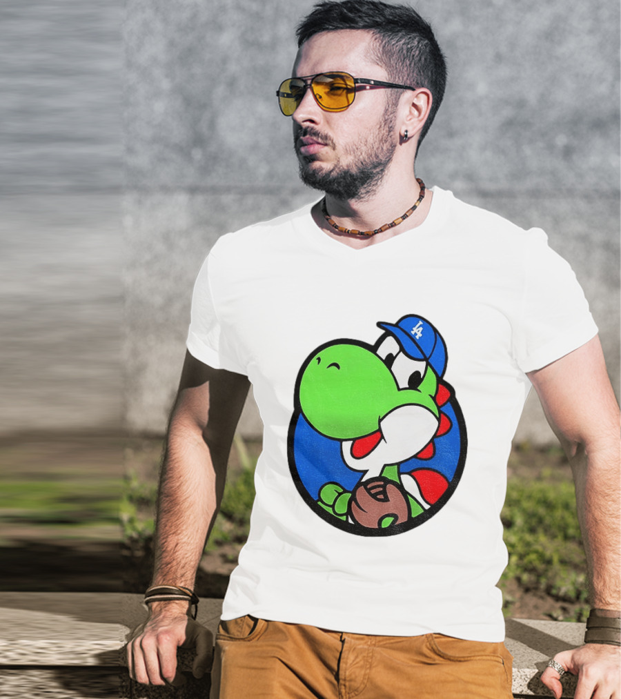 Super Mario Yoshi Los Angeles Dodgers Baseball MLB 2026 T-Shirt