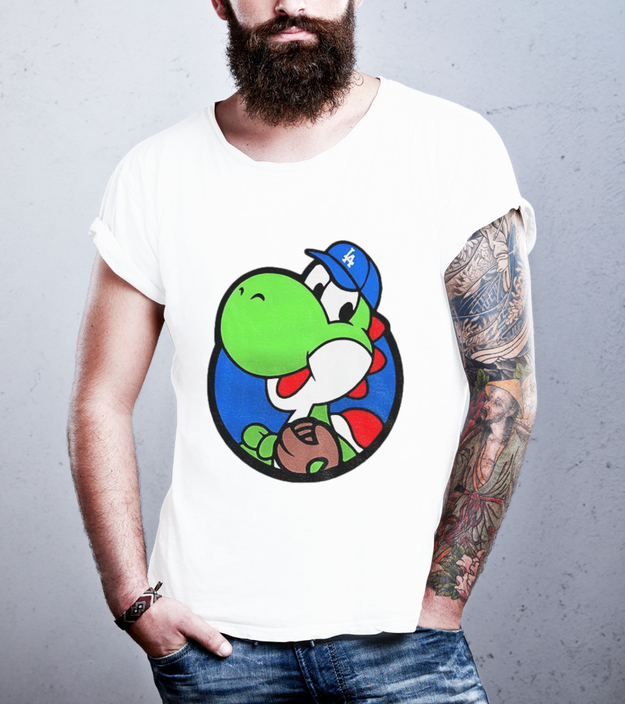 Super Mario Yoshi Los Angeles Dodgers Baseball MLB 2026 T-Shirt