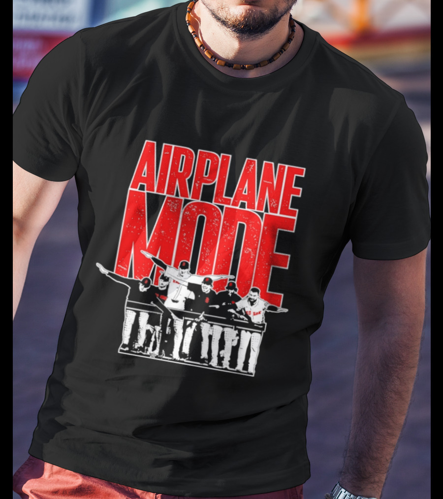 Boston Red Sox Airplane Mode Celebration T-Shirt