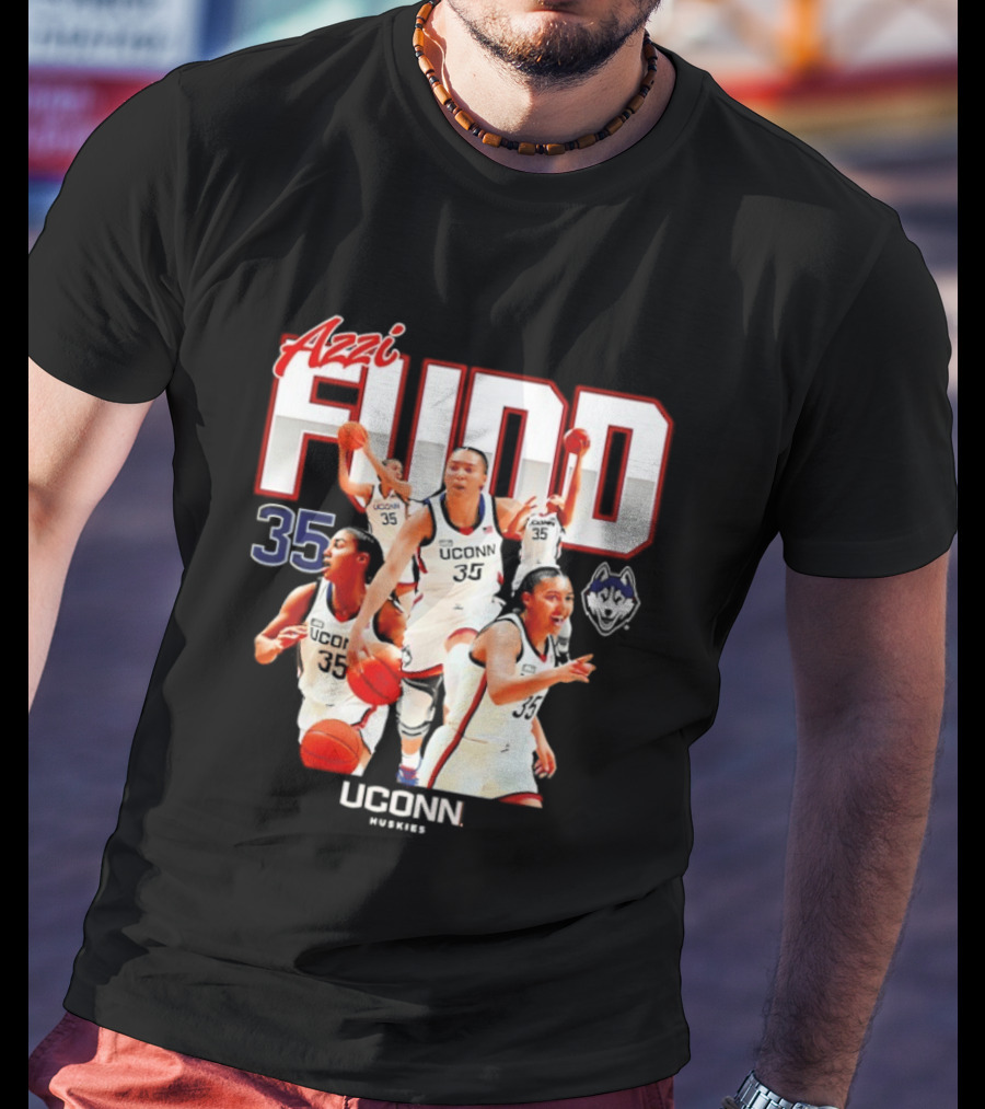 Azzi Fudd UConn Number 35 Huskies Basketball UConn Huskies T-Shirt