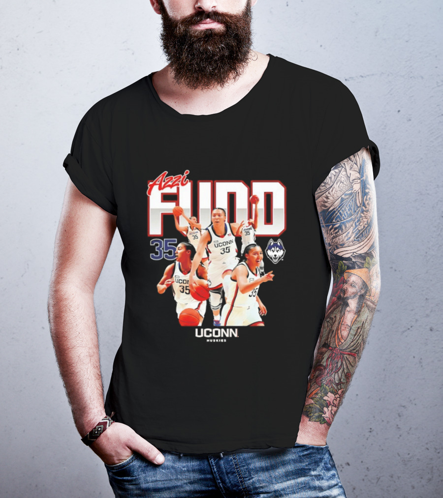 Azzi Fudd UConn Number 35 Huskies Basketball UConn Huskies T-Shirt