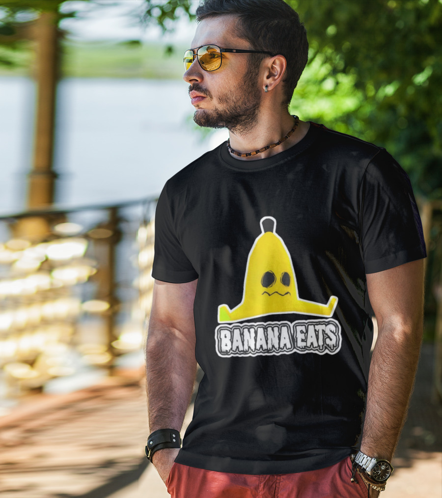 Banana Eats Game Inspired Funny Yellow T-Shirt
