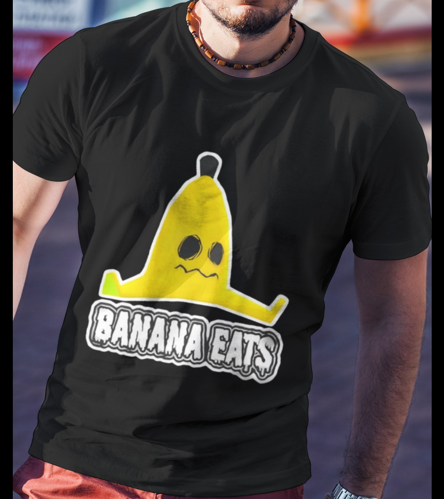 Banana Eats Game Inspired Funny Yellow T-Shirt