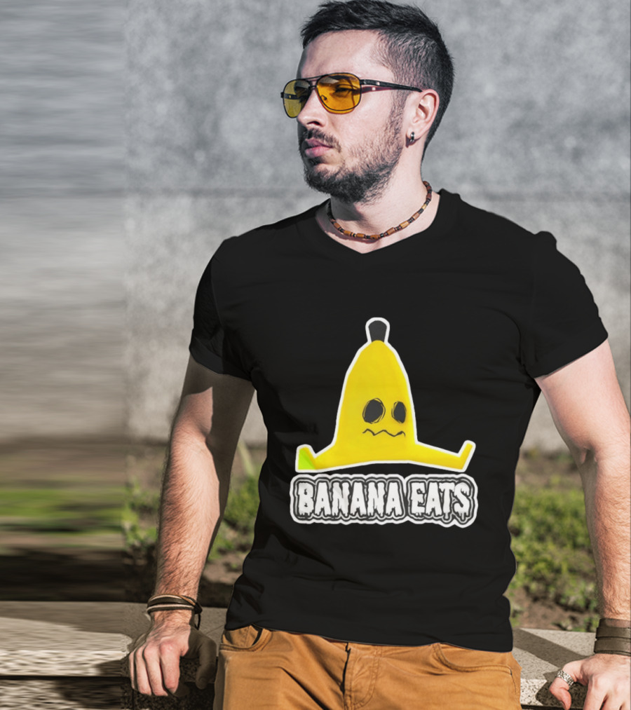 Banana Eats Game Inspired Funny Yellow T-Shirt