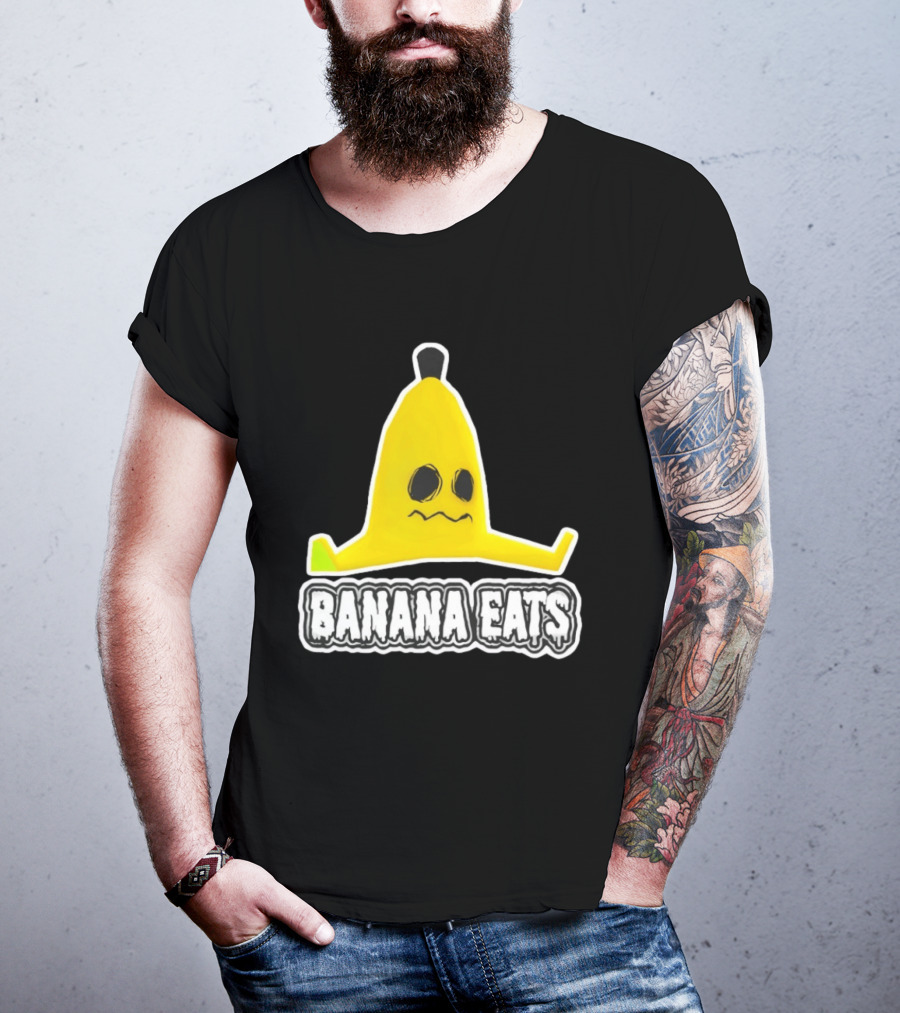Banana Eats Game Inspired Funny Yellow T-Shirt