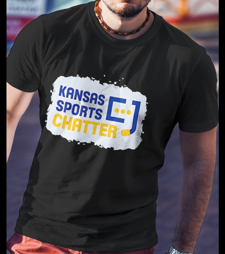 Kansas Sports Chatter Hockey Stick And Speech Bubbles T-Shirt