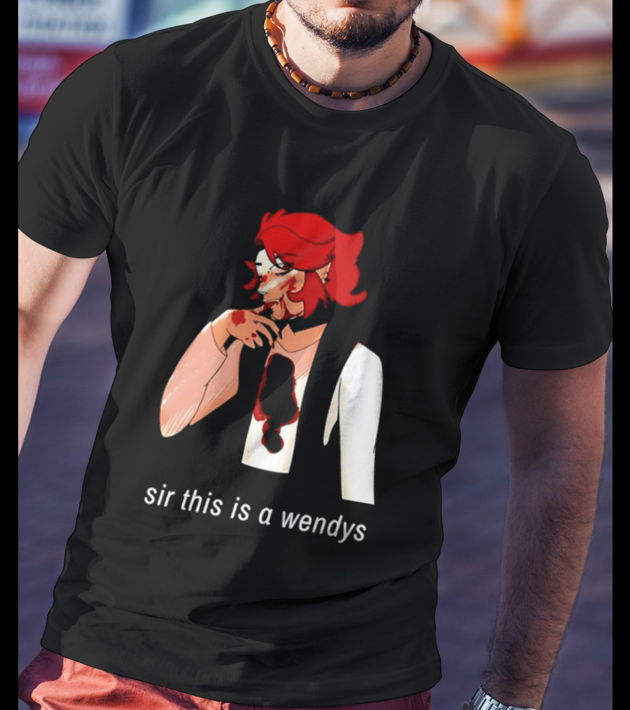 Sir This Is A Wendys Red Haired Character With White T-Shirt