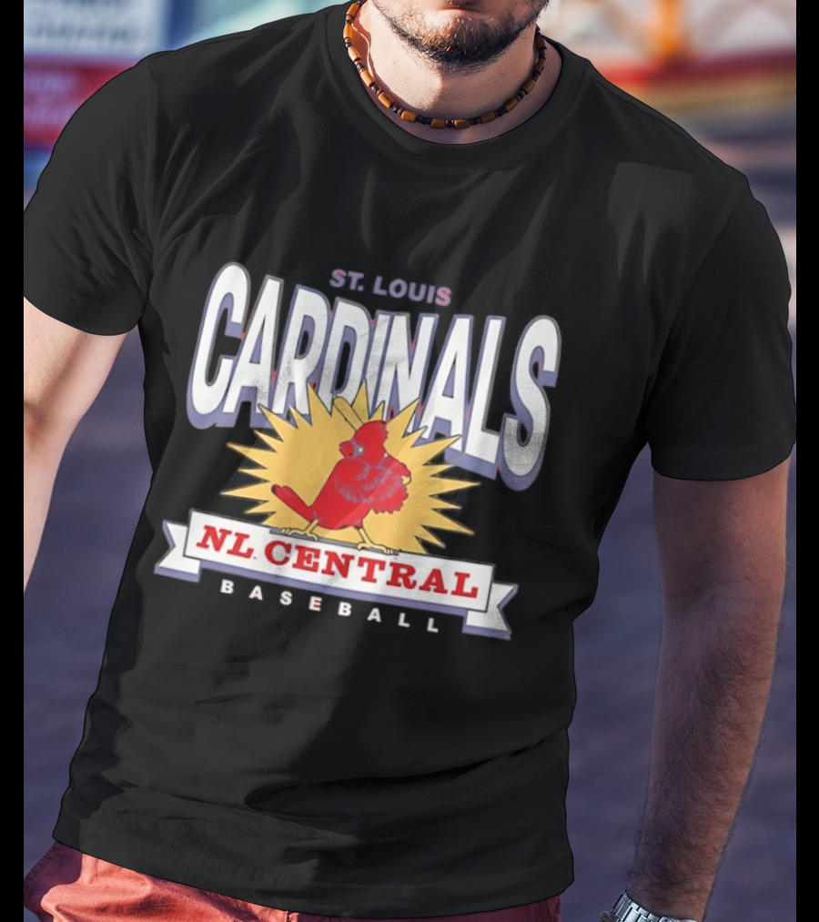 St Louis Cardinals NL Central Baseball Red Twelve Six Franklin T-Shirt