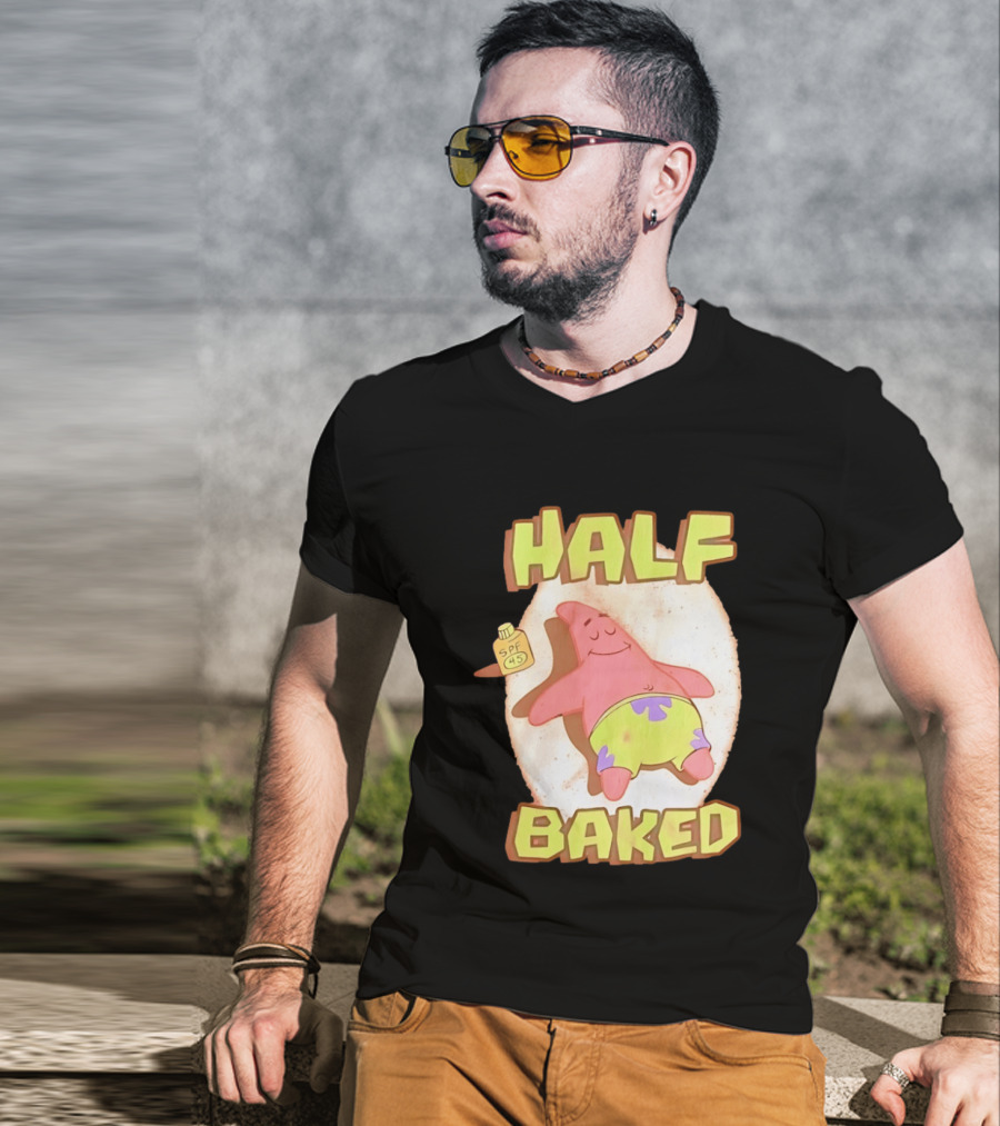 Patrick Star Half Baked SPF 45 Sunscreen Relaxation T-Shirt