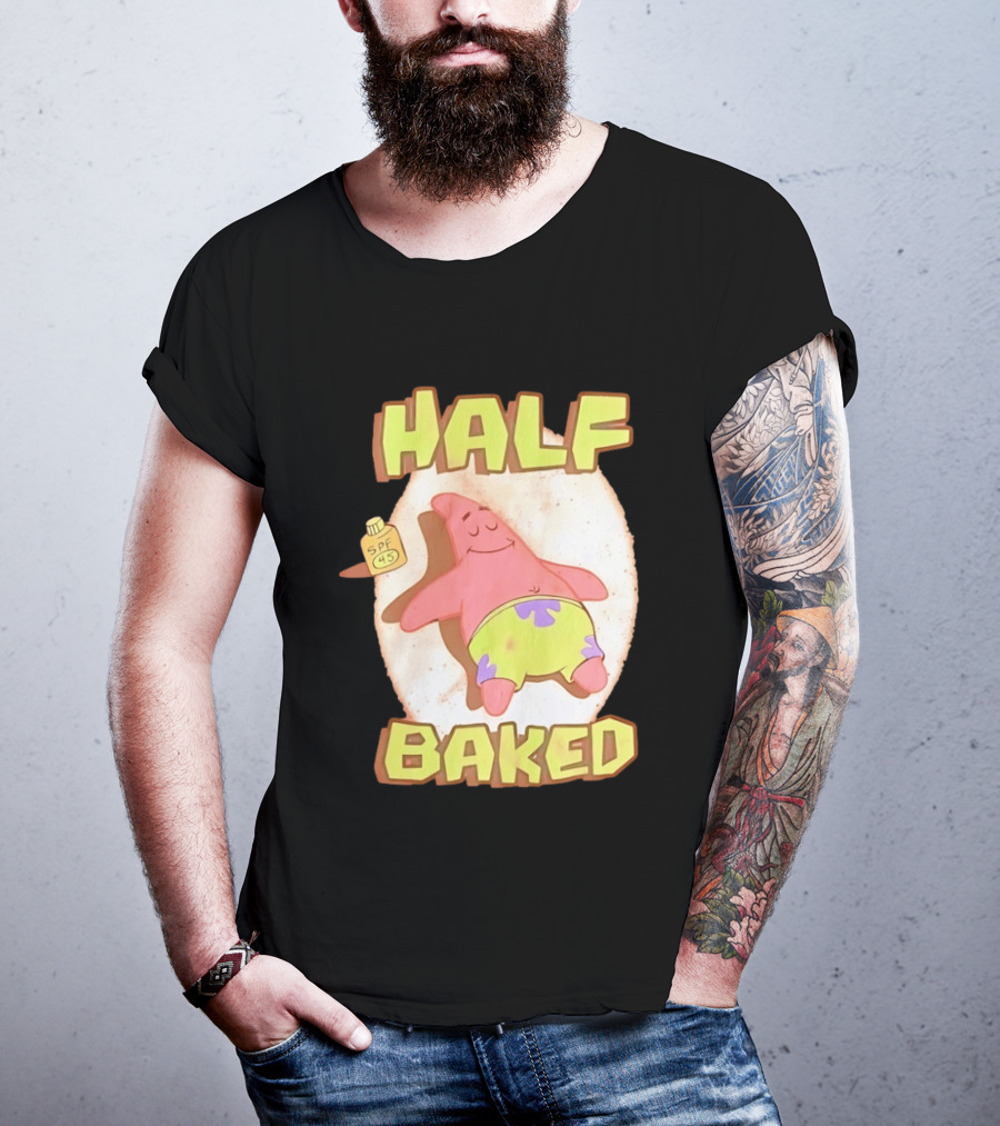 Patrick Star Half Baked SPF 45 Sunscreen Relaxation T-Shirt