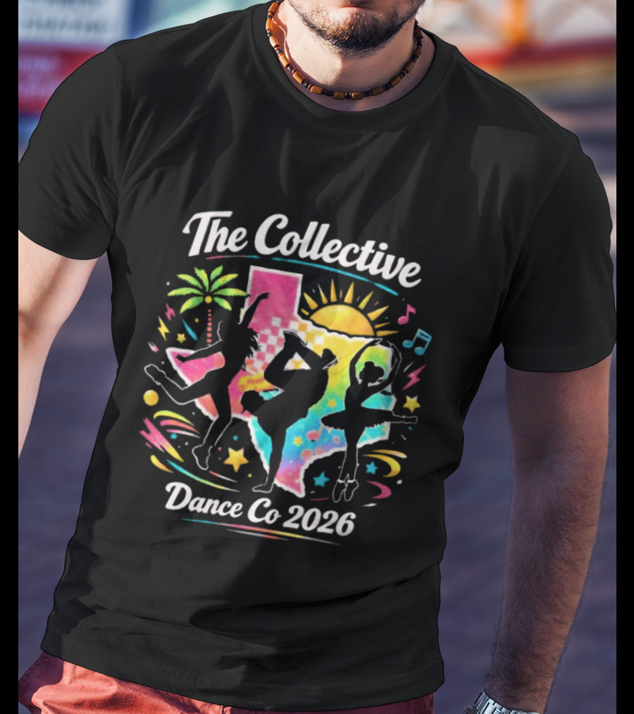 The Collective Dance Co 2026 Colorful Silhouettes And Tropical Vibes T-Shirt
