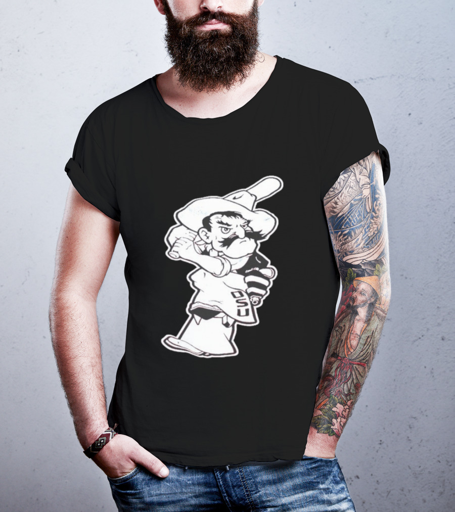 Pistol Pete Pitching OSU Cowboy Baseball T-Shirt